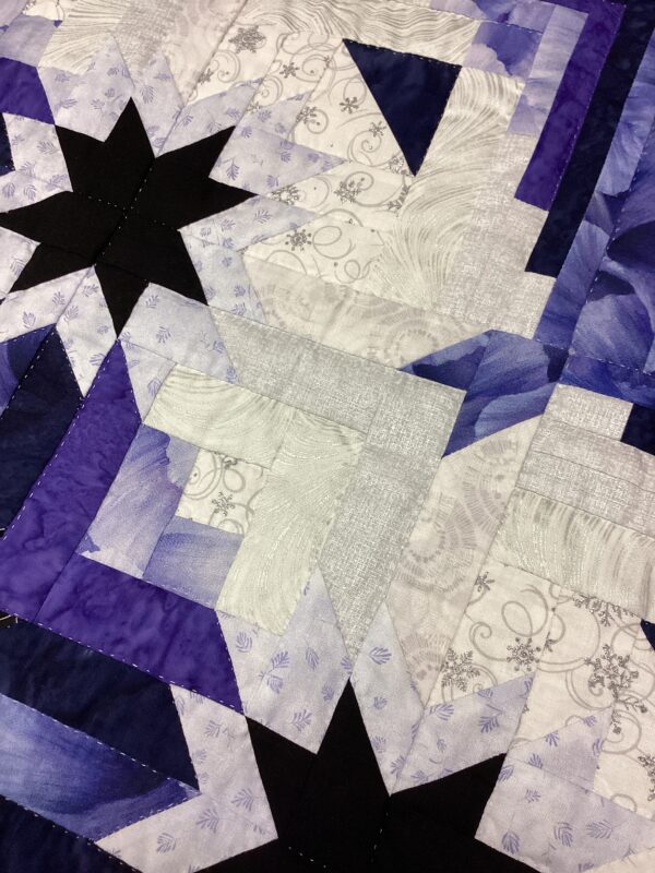 King Size Hand-stitched Mennonite Quilt - Eureka - Image 2