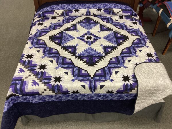 King Size Hand-stitched Mennonite Quilt - Eureka