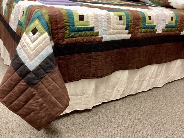 Majestic Eagles Log Cabin Hand Quilted King Size - Image 9