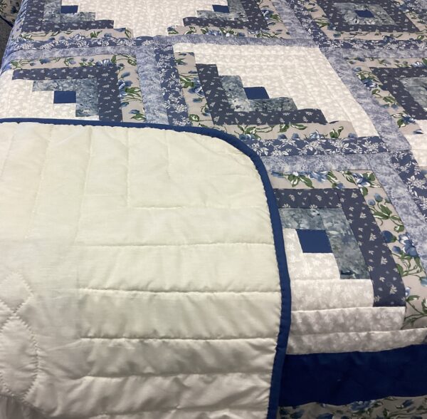 Log Cabin Star Hand Quilted King Size - Image 5