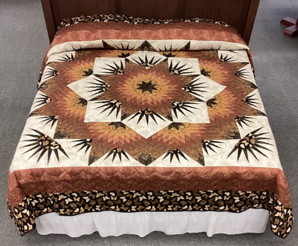 Star of Beauty King Size Hand-Stitched Quilt